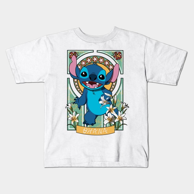 Classic Stitch Kids T-Shirt by Adelaidelia